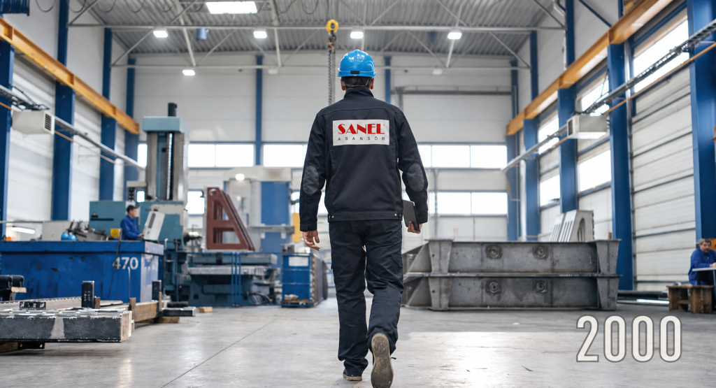 Sanel Asansör 2000 yılı tarihçe görseli
