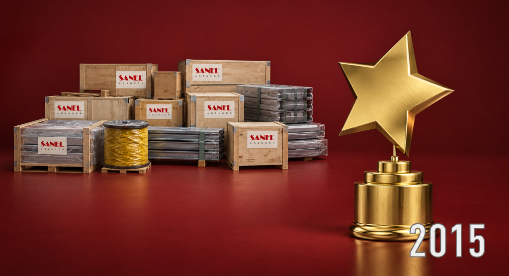 Sanel Asansör 2015 yılı tarihçe görseli