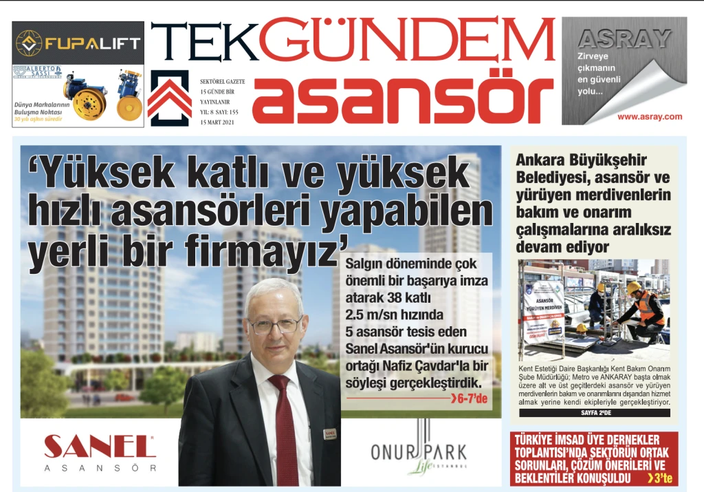 “Yüksek katlı ve yüksek hızlı asansörleri yapan yerli bir firmayız.”